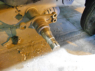 Replacement axle spindle