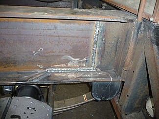 Trailer alterations, added lengh and two axels detail view