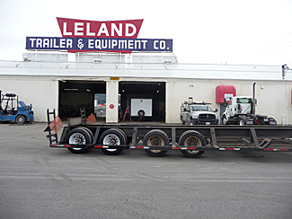 Trailer alterations, added lengh and two axels side view