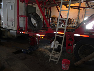 Car hauler truck and trailer repairs frame
