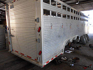 Horse trailers service and repair back view